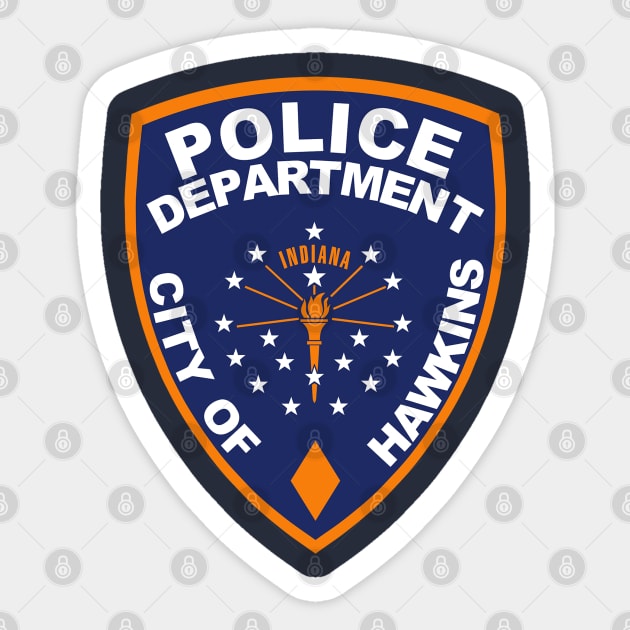 Hawkins PD Sticker by carloj1956